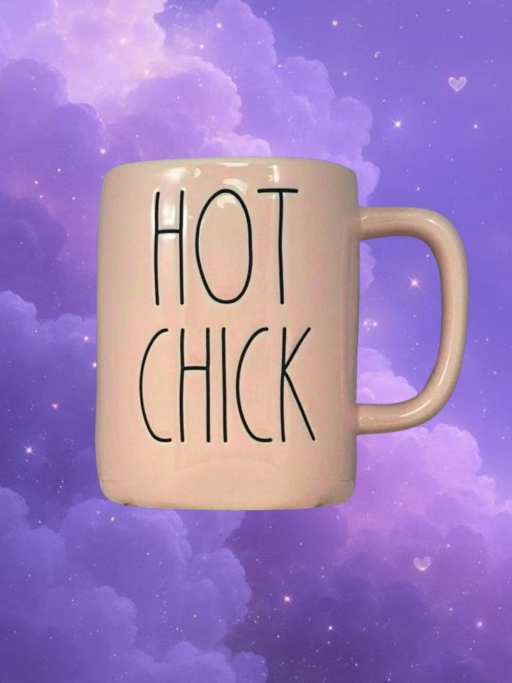 Rae Dunn Easter pink hot chick mug